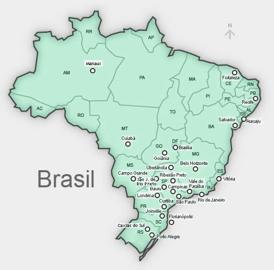 mapa do brasil vetor. mapa do rasil estados. a mapa